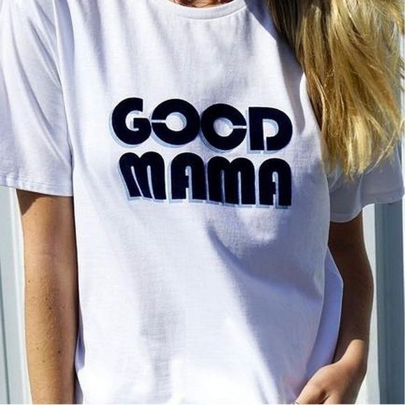 Good American Tops - NWT Good American GOOD MAMA White T Shirt Tee Short Sleeve